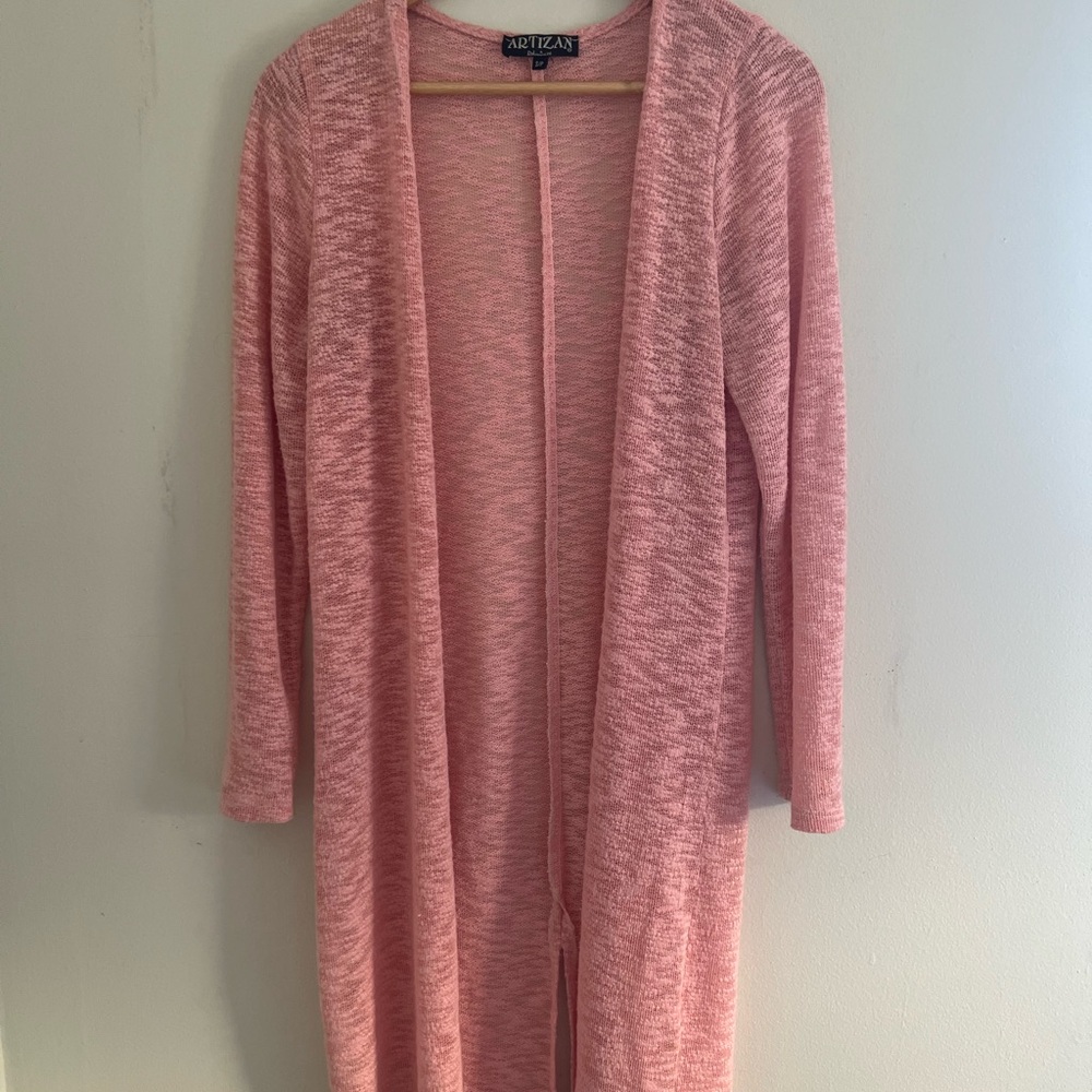 Artisan by Robin Barře Open Front Pink Cardigan
